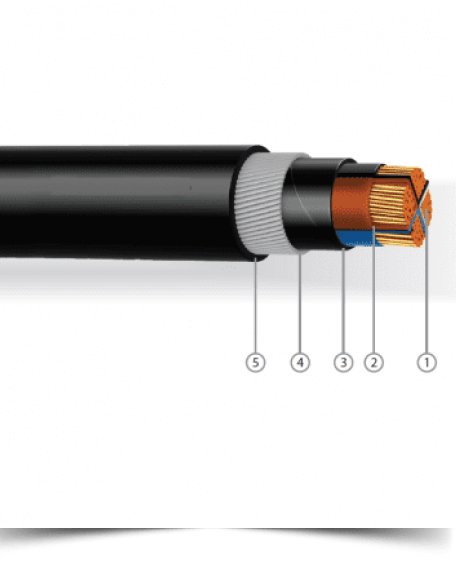 2 CORES – 5 CORES PVC Insulated, PVC Bedded, Galvanised Steel Wire Armoured, PVC Sheathed Cable